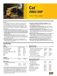 caterpillar 299d2 xhp specs